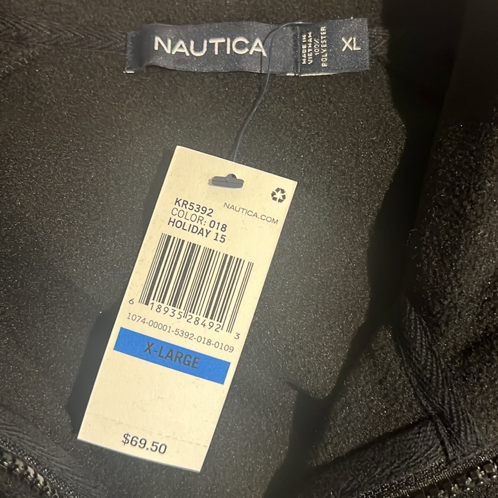 Nautica Black Full-Zip Fleece Jacket - Picture 3 of 7